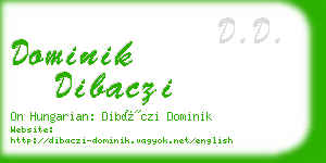 dominik dibaczi business card